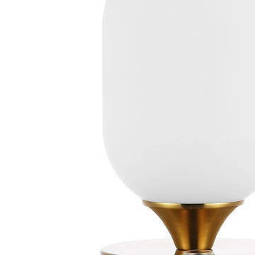 Eli 8" Bohemian Farmhouse Iron Rechargeable Integrated LED Table Lamp - JONATHAN Y